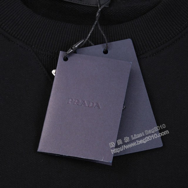 Prada專櫃普拉達2023FW新款三角標衛衣 男女同款 tzy2837